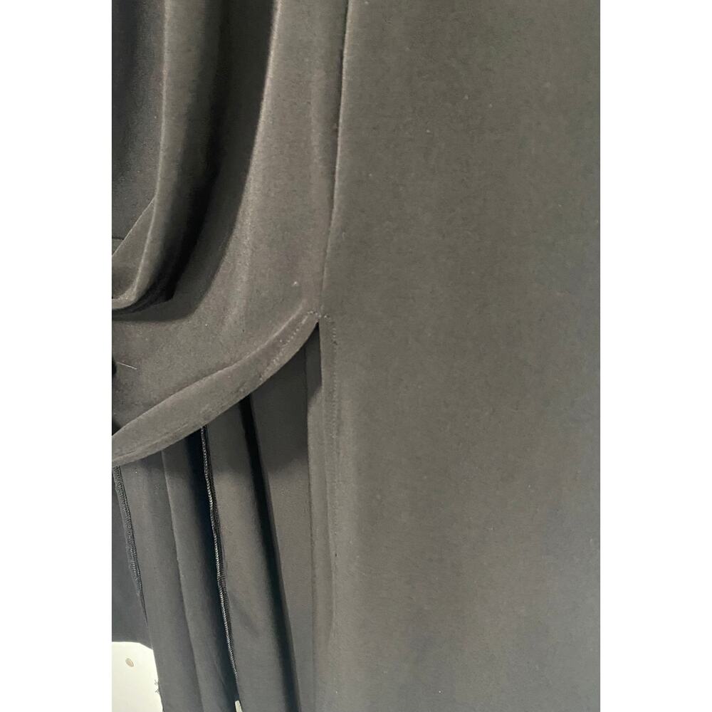 European Summer Chico's Black Capped Sleeve Long Maxi T-Shirt Dress Size 3 - Picture 7 of 7